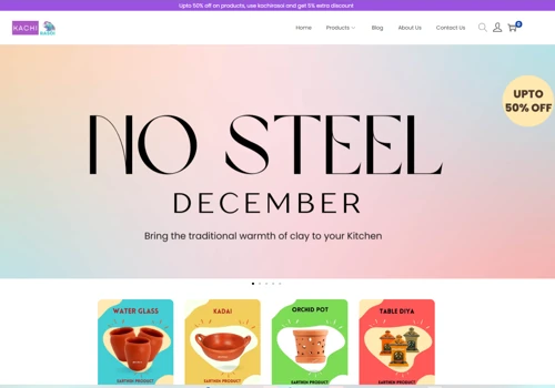 Ecommerce Website Development For Kachi Rasoi