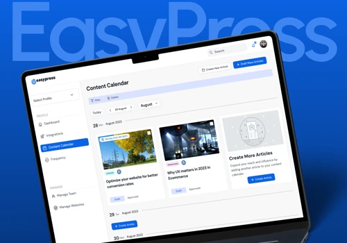 Easypress | SaaS UI/UX Design