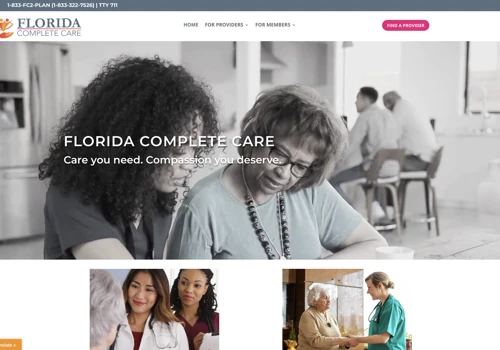 Website for Florida Complete Care