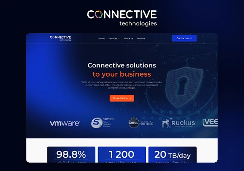 Attractive website for company, specialized in IT