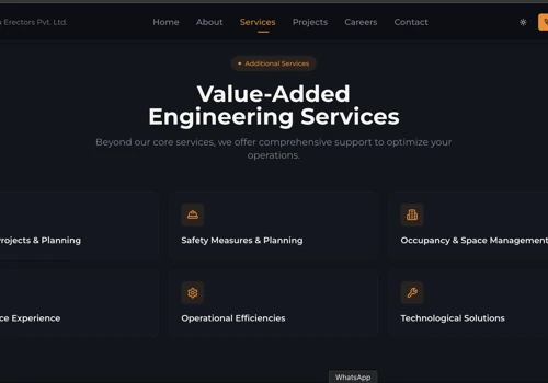 BEPL Corporate Website Frontend Development