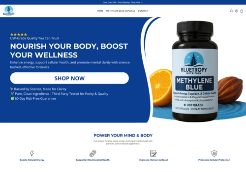 Blue Tropy - Complete Shopify Store Design