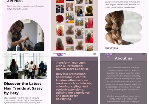 Hairdresser's website
