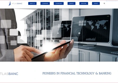 Website for Atlas Banc