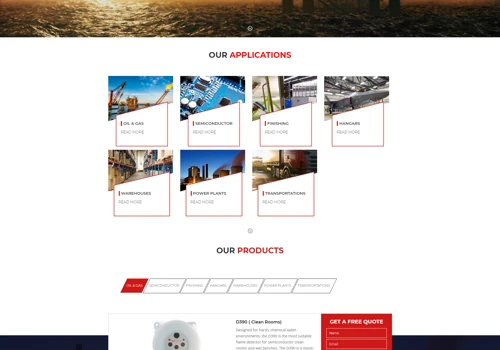 Website for Oil & Gas Solutions