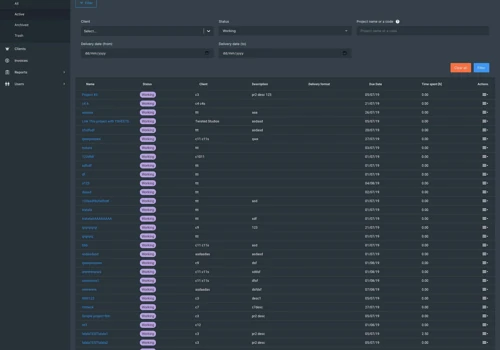 Tracking solution for the creative industry