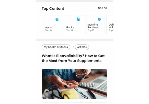 App based community for reaching success and balance