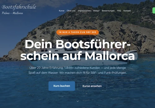 Trilingual Boat License School Website