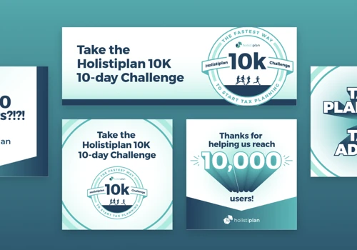 '10,000 Users' campaign for Holistiplan