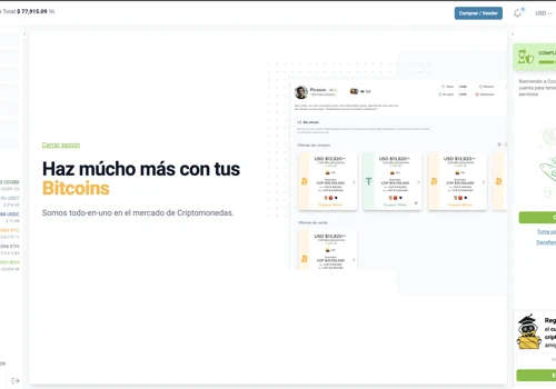 CCoins Cryptocurrency exchange platform.