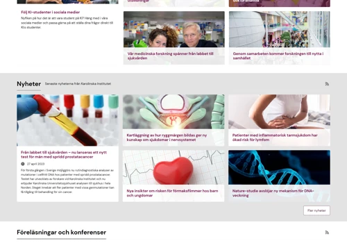 Official Website for Karolinska Institutet