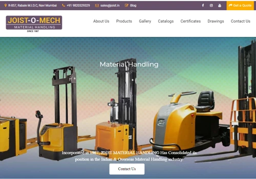 Material Handling Equipment Manufacturer - Website