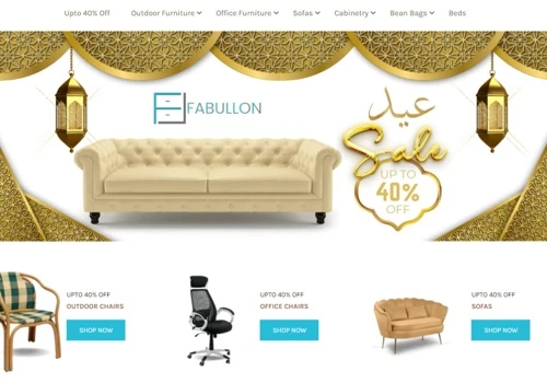 Website Design For Fabullon Brand