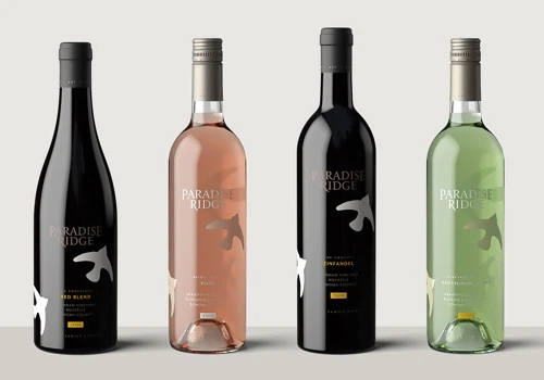 Paradise Ridge Wine Label Design