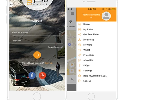Nazej - On Demand Cab Booking App