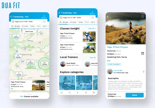 BUA Fit  - Outdoor fitness class discovery app