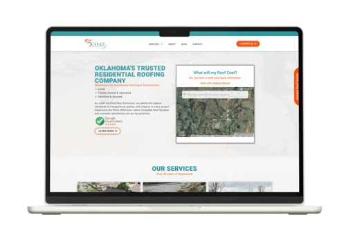 5 Coat Roofing Website Design and SEO