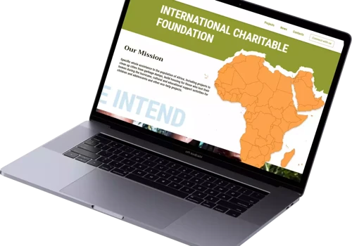 A website for the Charitable Foundation in Africa