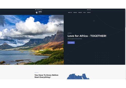 A corporate website about the investment fund