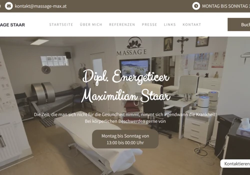 Massage Web Development