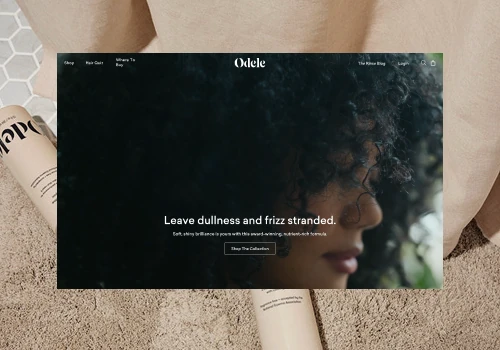 Website Maintenance for Odele - A hair care brand