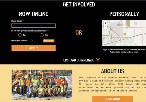 Web Development for a International Union