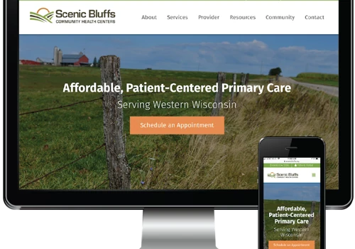 Scenic Bluffs Community Health Centers Needed a Fast, Responsive, and Secure Website Solution