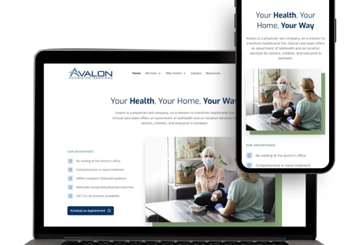 Custom Website for Healthcare Company
