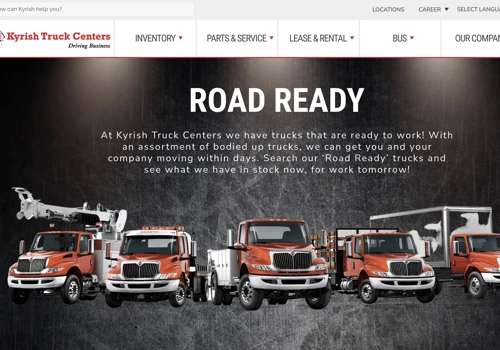 Kyrish Truck Centers Website