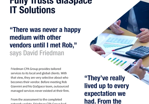 GiaSpace Helped Friedman CPA Group Update Systems