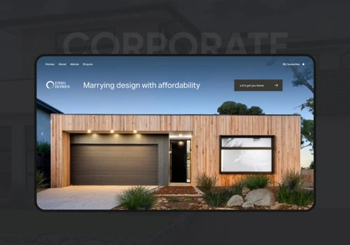 Website development for homes configurator