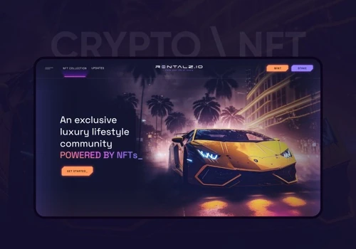 Website design and development for the NFT startup