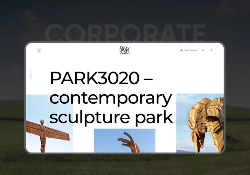Website for Ukrainian contemporary sculpture park