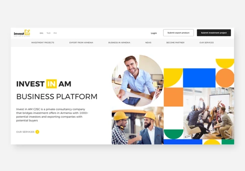 Invest in Armenia Platform Design and Development