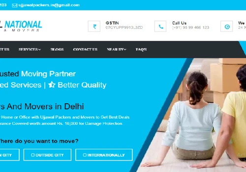 Ujjawal Packers - Website Design Project