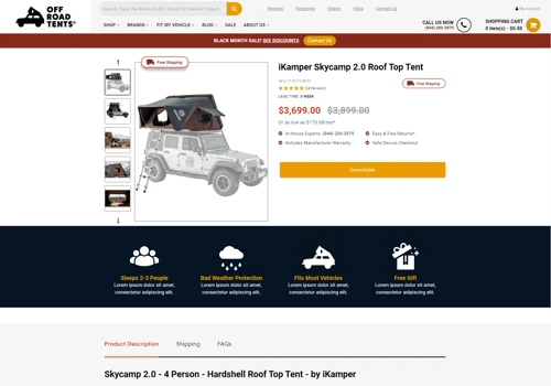 Shopify Store Redesign & New Features