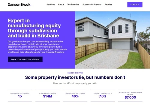 Marketing Site for Property Investment Consultant