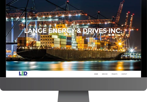 Webseite für Lange Energy & Drives