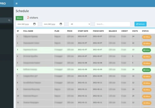 Fitness Center Customers Management System