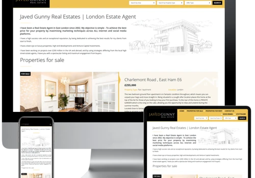 Javed Gunny - Real Estates Web Design