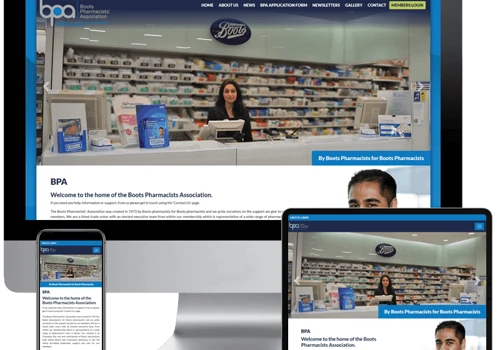 Boots Pharmacists Association - Corporate Web Design