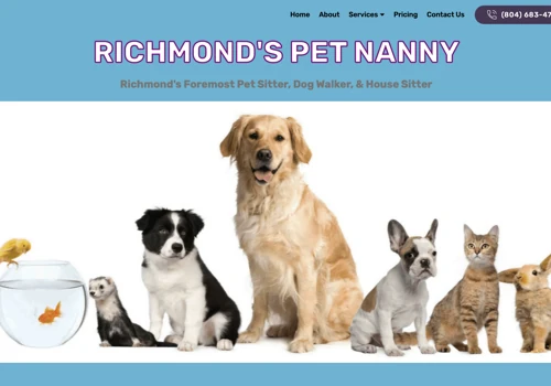Richond's Pet Nanny - Web Build