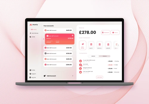 Muniy – web banking application