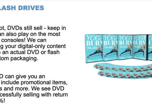 DVD - Flash Drive Fulfillment