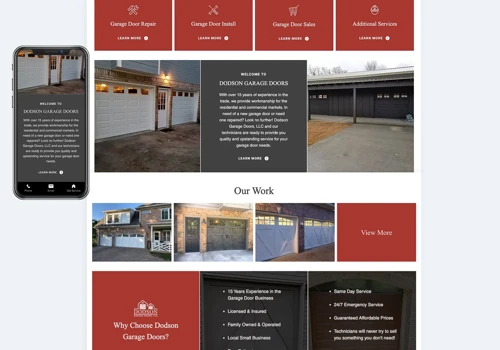 Dodson Garage Doors Website