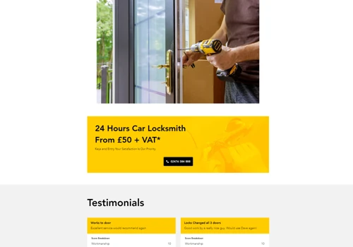 Wix Site for 24/7 Lockout & Door Repair
