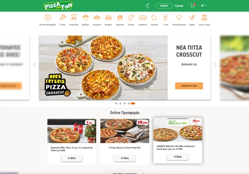 Pizza Fan Website Design UI/UX