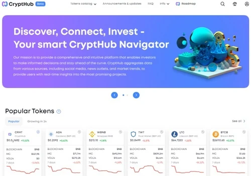 CryptHub- Crypto marketing platform