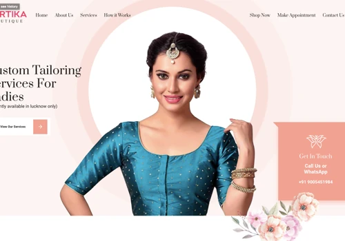 Web design & development for Vartika