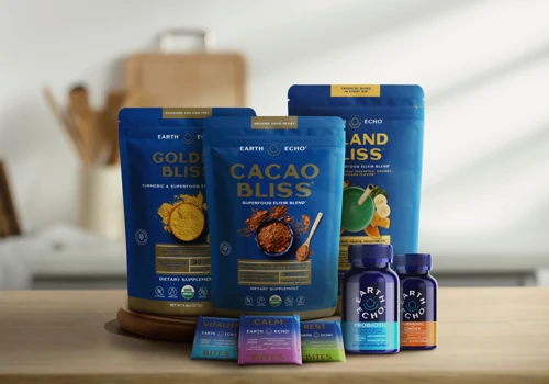 Cohesive packaging that communicates wellness